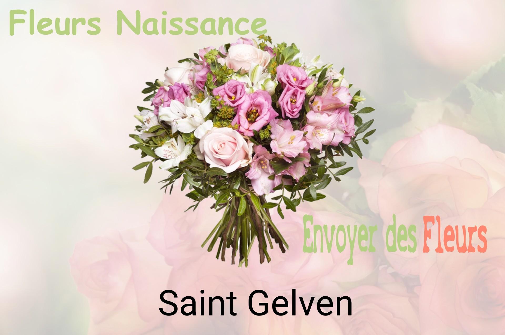 Bouquet de fleurs de naissance livré à Saint-Gelven